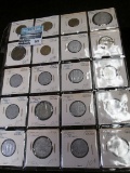 Group of 20 coins from France, all from WWII 1940s through early 1950s, old dealer stock