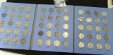 Whitman trifold album partial set of Jefferson Nickels, missing 10 from the 40s and 50s, all key dat