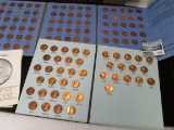 Pair of Whitman coin folders, 1941-1974 Lincoln Cents, complete, and a custom 1959-1982 album (all c