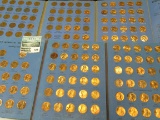 Pair of Whitman coin folders, 1941-1974 Lincoln Cents, complete with several BU examples present, an