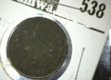 1828 Half Cent, 13 Stars, VG/F, VG value $65, F value $75