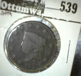 1820 Large Cent G+, G value $25