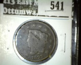 1827 Large Cent, G, G value $20