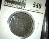 1848 Large Cent, G, G value $20