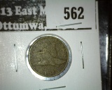 1858 FE Cent, large letters, G, G value $30