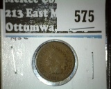 1864 Bronze No L IHC, G, G value $15