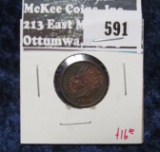 1890 Indian Head Cent, XF value $16