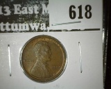 1909 Lincoln Cent, MS63BN, SHARP! Value $30