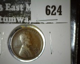 1912-S Lincoln Cent, VF vaue $40