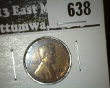 1924-D Lincoln Cent, VF, tough grade for date, value $60
