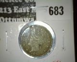 1884 V Nickel, XF dark, XF value $85