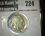 1928-S Buffalo Nickel, VF, value $11