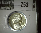1943-P Jefferson Nickel, BU GEM, value $20