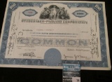 Stock Certificate for 100 Shares 