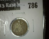 1890 Seated Liberty Dime, VF+ value $25+