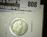 1914 Barber Dime, VF value $10