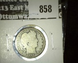 1894 Barber Quarter, G value $9