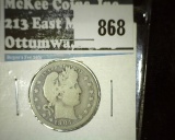 1904 Barber Quarter, G value $9