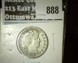 1916-D Barber Quarter, F value $22