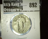 1926-S Standing Liberty Quarter G value $7.50