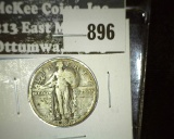 1928-S Standing Liberty Quarter VG value $8