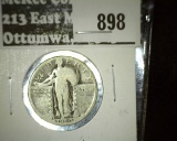 1929-D Standing Liberty Quarter G value $7.50