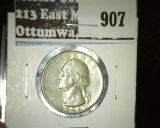 1946 Washington Quarter, AU, value $8