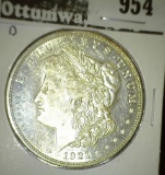 1921 D Morgan Silver Dollar, Semi-prooflike.