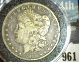 1896 S Morgan Silver Dollar.