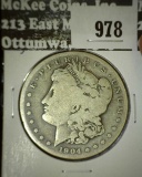 1904 S Morgan Silver Dollar.