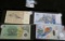 4 Bank Notes With Animals From Denmark, Papua New Guinea, Brazil, And Bermuda