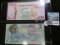 2-Three Dollar Note From Cook Island.  One Of The Notes Has A Mermaid And A Shark