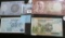 Bank Notes From Israel, Afghanistan, Algeria, And Jordan