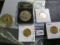 Replica 1 Ounce Gold Panda, Gold State Quarters, 1978 Eisenhower Dollar In A Slab Holder