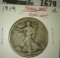 1919 Walking Liberty Half, VG, better date semi-key, VG value $32