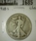 1928-S Walking Liberty Half, G/VG, value $13