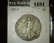 1935-S Walking Liberty Half, VG, value $10