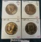 4 BU Kennedy Halves, 1989-P, 1989-D, 1991-D & 1998-P, all BU from Mint Sets, group value $14
