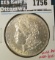 1879 Morgan Dollar, BU, MS63 value $95, MS64 value $155