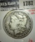 1896-S Morgan Dollar, F/VF, better date, value $70