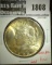 1923 Peace Dollar, BU toned, MS63 value $40, MS65 value $125