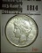 1925-S Peace Dollar, AU, value $45