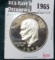 1974-S 40% Silver Proof Eisenhower Dollar, value $15+