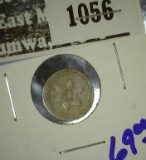 1853 Silver 3 Cent Piece