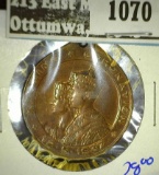 1937 Medal From South America Commemorating The Coronation Of King Edward The Third.  It Has A Lion
