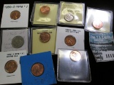 Error Coins Lot Includes A Nickel, A Dime, And The Rest Are Memorial Cents