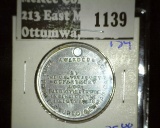 Victory Loan S Token Awarded By The Us Treasury Department For Patriotic Service .  This Token Was M