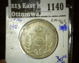 1856 Brazilian Silver 1000 Reis