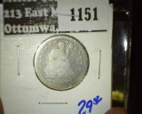 1854 Seated Quarter With Arrows