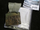 Cool 40 And 8 Bronze Medal With Ribbon.  This Organization's Name Came From The Box Cars That Transp